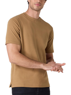 Oliver Sweeney Palmela Cotton Double Knit Jersey T-Shirt, Camel