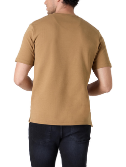Oliver Sweeney Palmela Cotton Double Knit Jersey T-Shirt - view 2, Camel