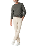 Oliver Sweeney Camber Merino Wool Crew Neck Jumper, Khaki