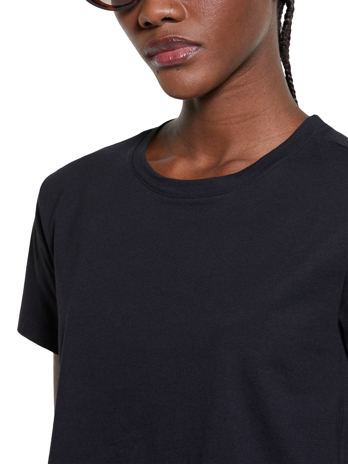 Product image 5 of 6, which shows SISLEY Boxy Fit T-Shirt, Black, S