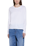 SISLEY Crew Neck Long Sleeve Top, White