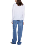 SISLEY Crew Neck Long Sleeve Top, White