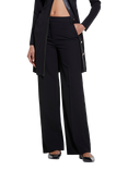 SISLEY Stretch Flare Trousers, Black