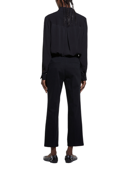 SISLEY Cropped Tailored Trousers, Black - view 2, Black
