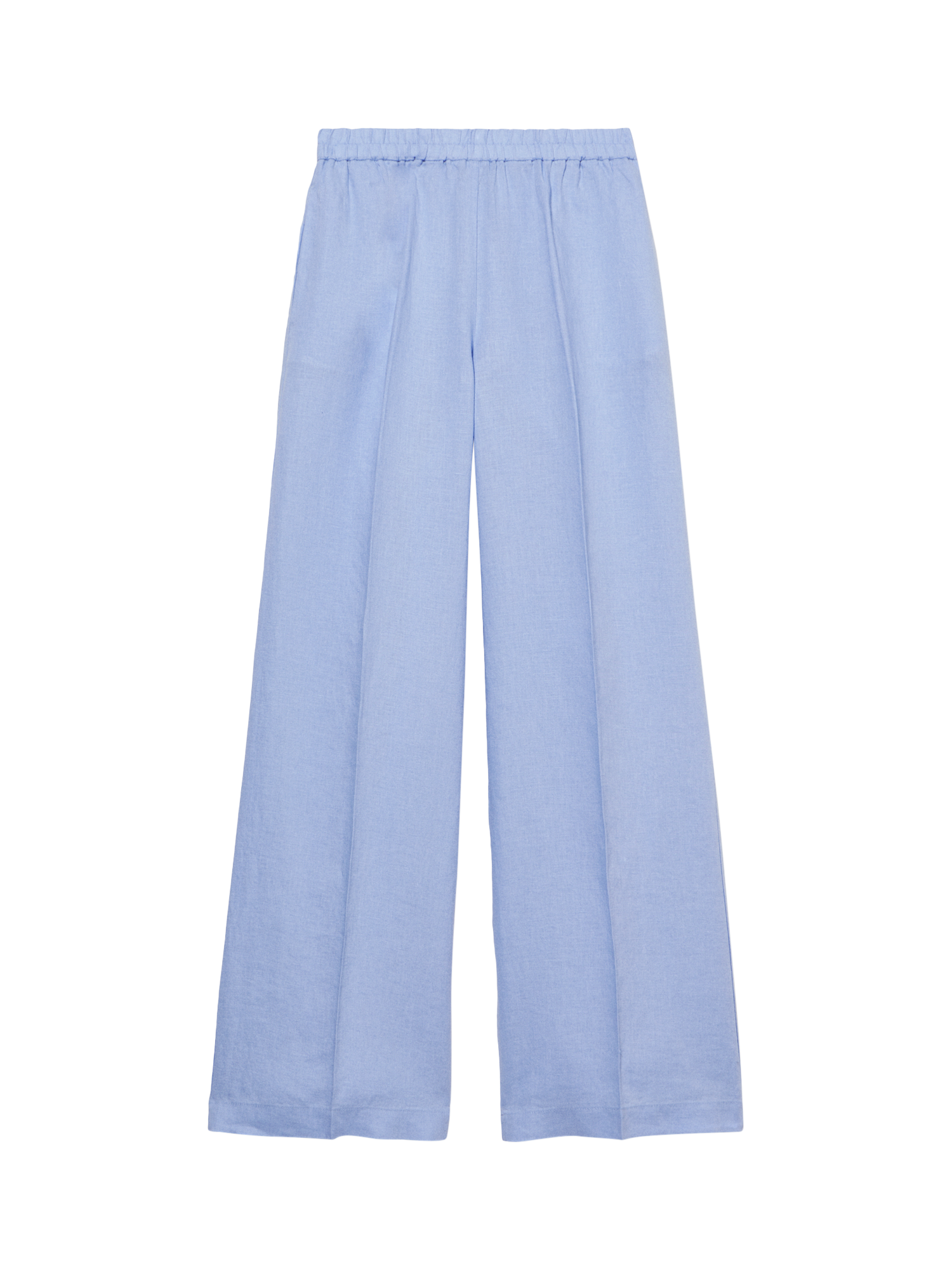 Product image 5 of 5, which shows SISLEY Linen Flare Trousers, Blue, 16