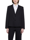 SISLEY Slim Fit Single Breasted Blazer, Black