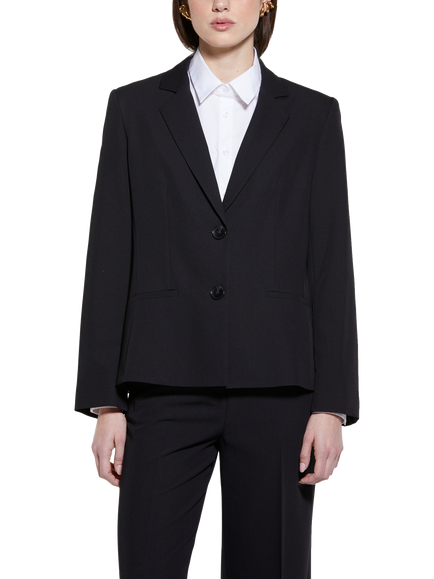 SISLEY Slim Fit Single Breasted Blazer, Black, Black