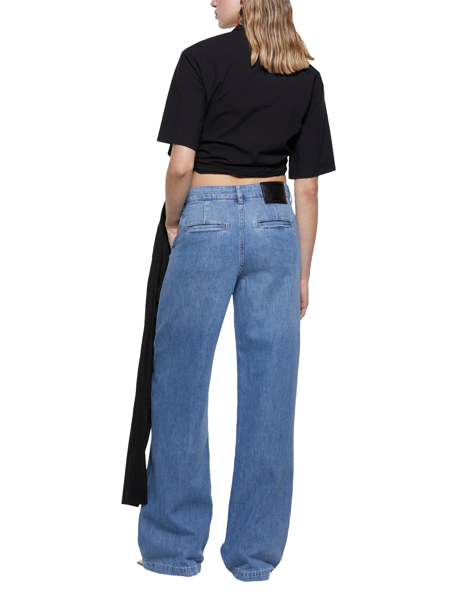 Product image 2 of 6, which shows SISLEY Wide Leg Jeans, Blue, 28R