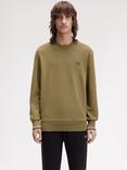 Fred Perry Cotton Long Sleeve Crew Neck Sweatshirt
