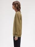 Fred Perry Cotton Long Sleeve Crew Neck Sweatshirt