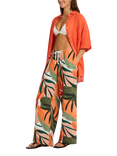Sea Level Tropaluxe Surf Wide Leg Trousers, Khaki/Multi
