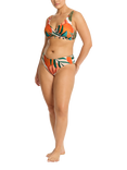 Sea Level Tropaluxe Mid-Rise Bikini Bottoms, Khaki/Multi