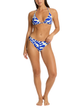 Sea Level Seascape Regular Cheeky Bikini Bottoms, Cobalt/White