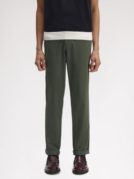 Fred Perry Slim Fit Chinos, Laurel Wreath Green, Lrl Wrth Green