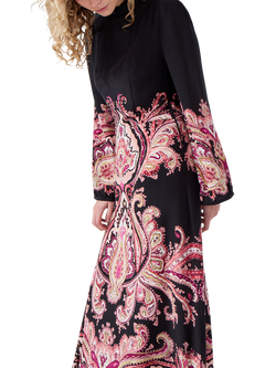 Hayley Menzies Grace Maxi Dress, Black/Multi - view 2, Black/Multi