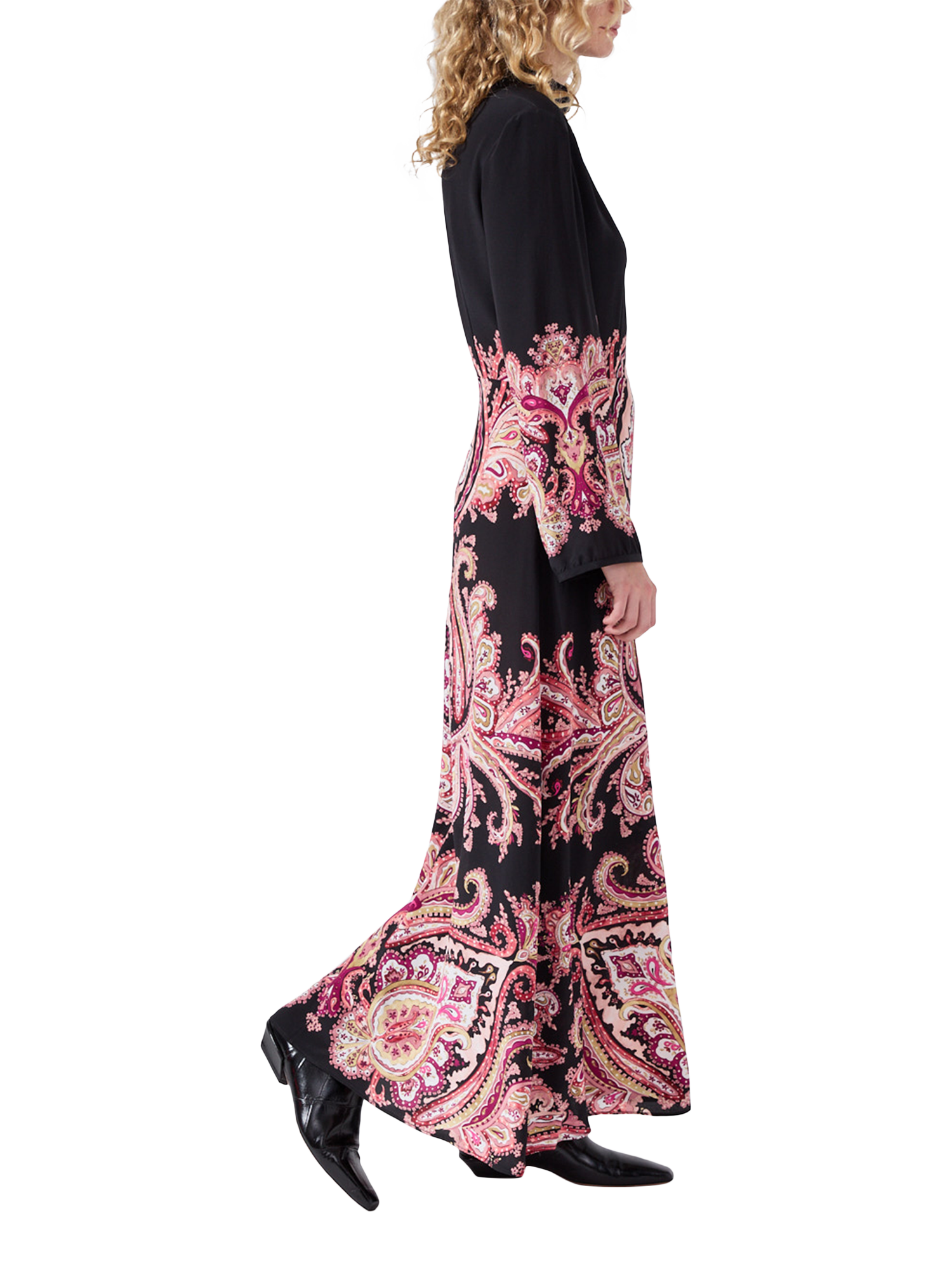 Product image 3 of 5, which shows Hayley Menzies Grace Maxi Dress, Black/Multi, XS