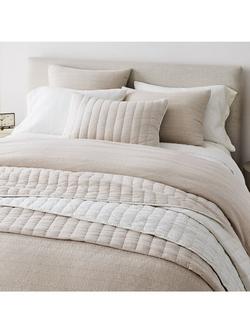 West Elm Linen-Cotton Quilted - view 2, White