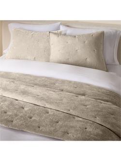 West Elm Striated Chenille Bedspread Set - view 2, Taupe