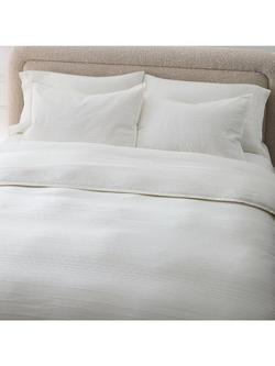 West Elm Cotton-Linen Bedding, White