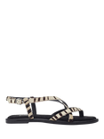 Moda in Pelle Jacaran Animal Print Strappy Sandals, Zebra, Zebra