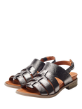 Moda in Pelle Shoon Mere Leather Block Heel Fisherman Sandals, Pewter