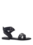 Moda in Pelle Shoon Shara Leather Strappy Sandals, Black