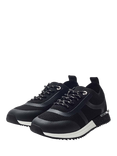 Moda in Pelle Dyonna Knitted Lace Up Trainers, Black, Black