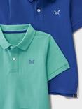 Crew Clothing Kids' Pique Short Sleeved Polo Shirt, Pack of 2