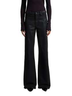7 For All Mankind Lotta Coated Jeans, Black, Black