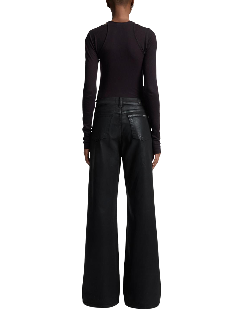 Product image 2 of 6, which shows 7 For All Mankind Lotta Coated Jeans, Black, 26