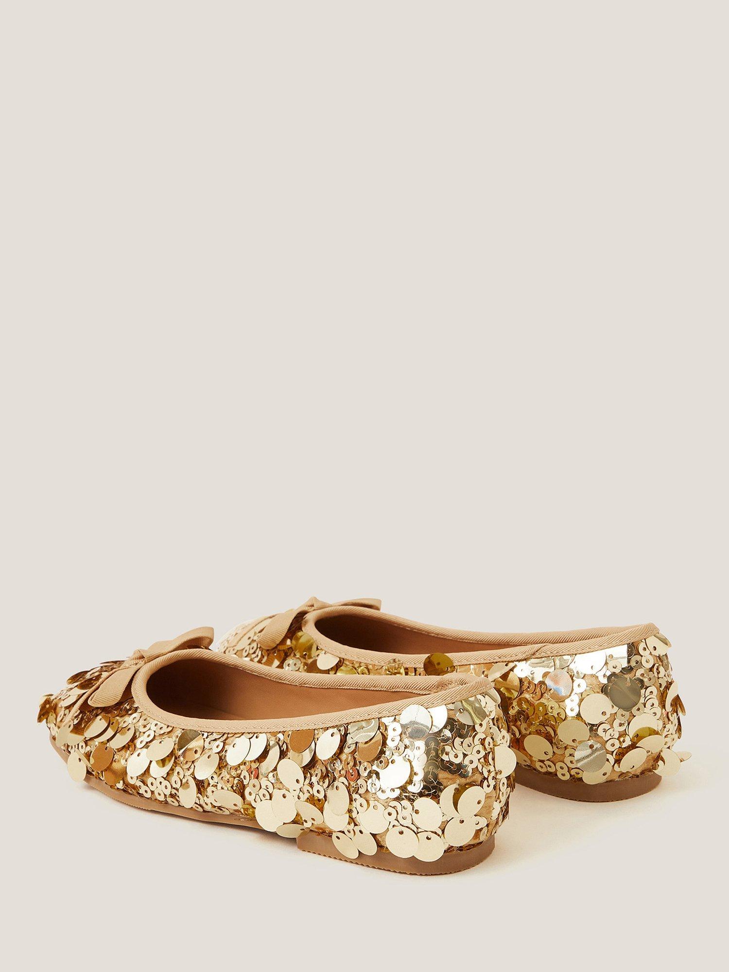 Feversole Ballerine Donna In Paillettes Lucide Con Memory Foam, Tacco Piatto 0,5 Cm, Colori Vari - 2
