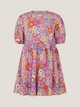 Monsoon Kids' Floral Jersey Skater Dress, Multi