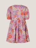 Monsoon Kids' Floral Jersey Skater Dress, Multi