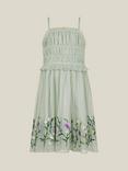 Monsoon Kids' Sloan Tulle Embroidered Party Dress, Sage