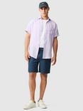 Rodd & Gunn Palm Beach Linen Slim Fit Short Sleeve Shirt, Lilac