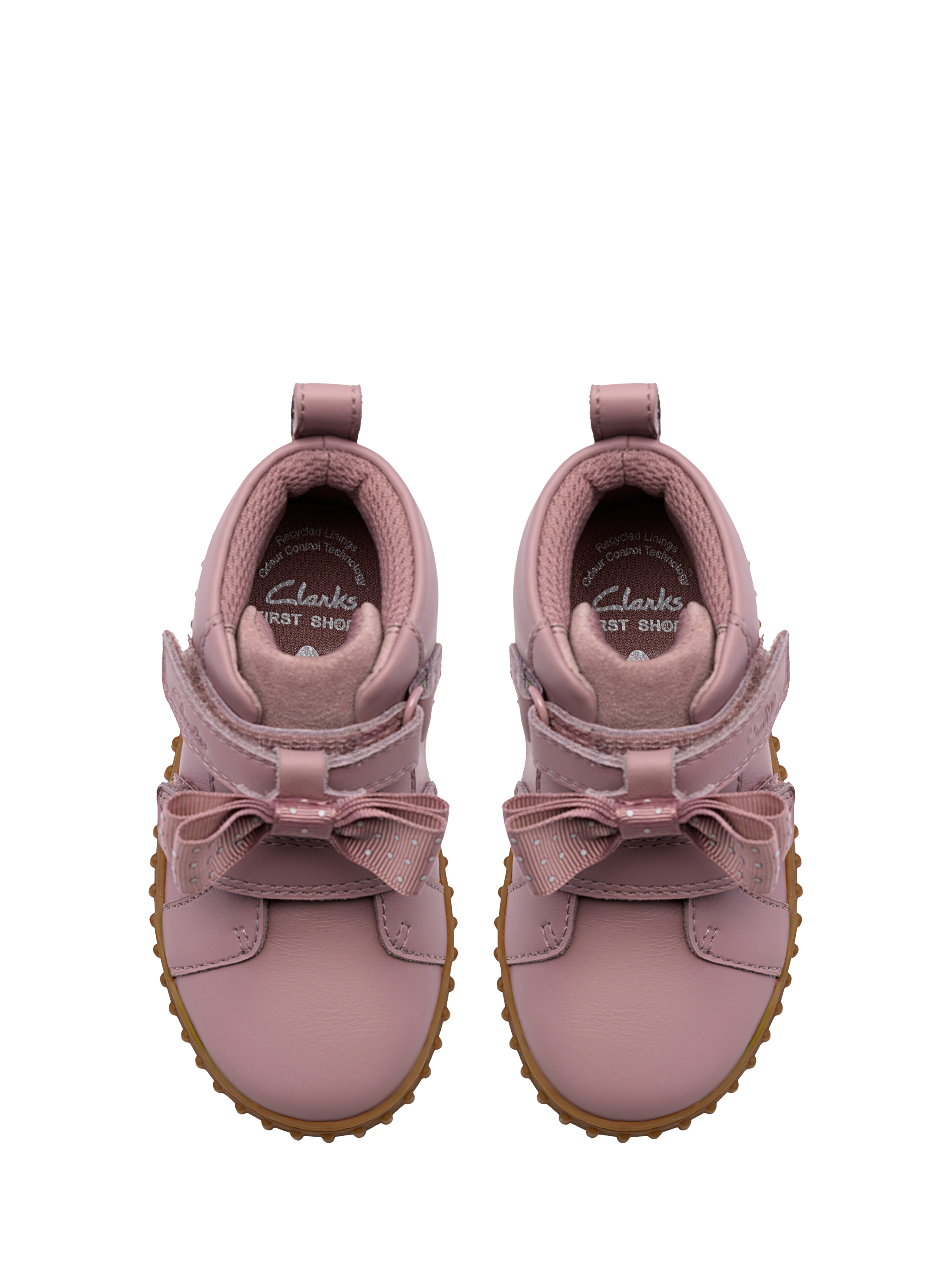 Clarks Kids' Cove Sky Suede Shoes, Dusty Pink