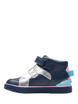 Clarks Kids' Toddler Oslo Play Ankle Boots, Navy - view 2, Navy