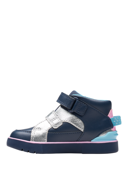 Clarks Kids' Toddler Oslo Play Ankle Boots, Navy - view 2, Navy
