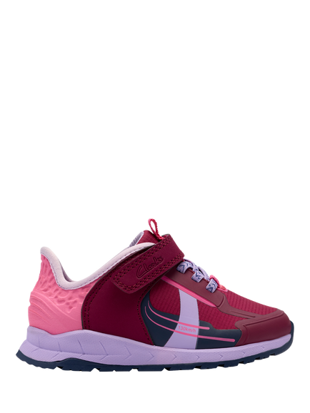 Clarks Kids' Selva Lane T Trainers, Berry Combi, Berry Combi