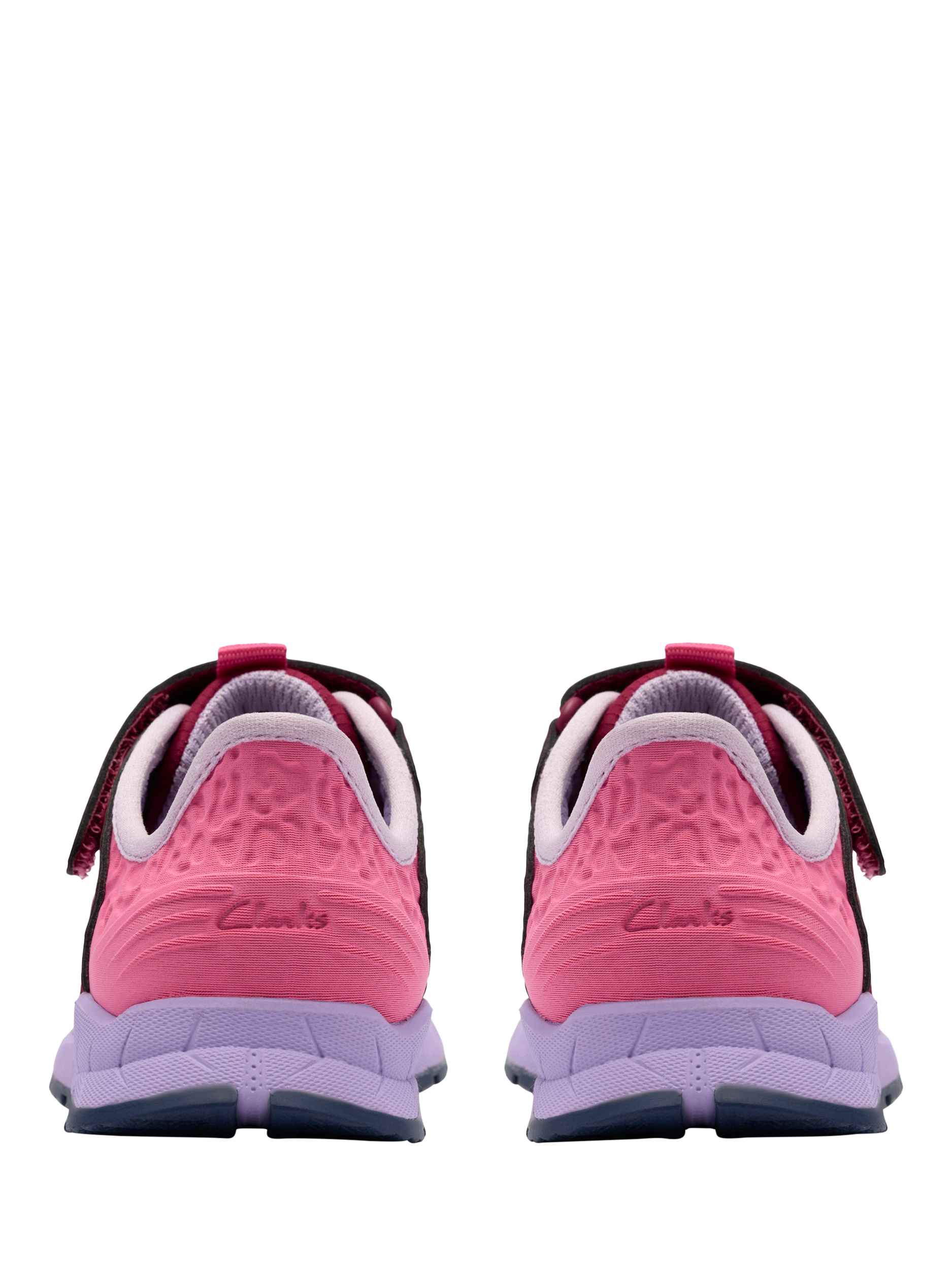 Product image 5 of 6, which shows Clarks Kids' Selva Lane T Trainers, Berry Combi, 4 F Jnr