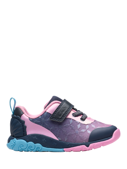 Clarks Kids' Tidal Trail Trainers, Navy, Navy