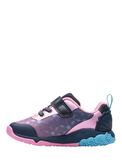 Clarks Kids' Tidal Trail Trainers, Navy - view 2, Navy