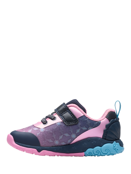 Clarks Kids' Tidal Trail Trainers, Navy - view 2, Navy