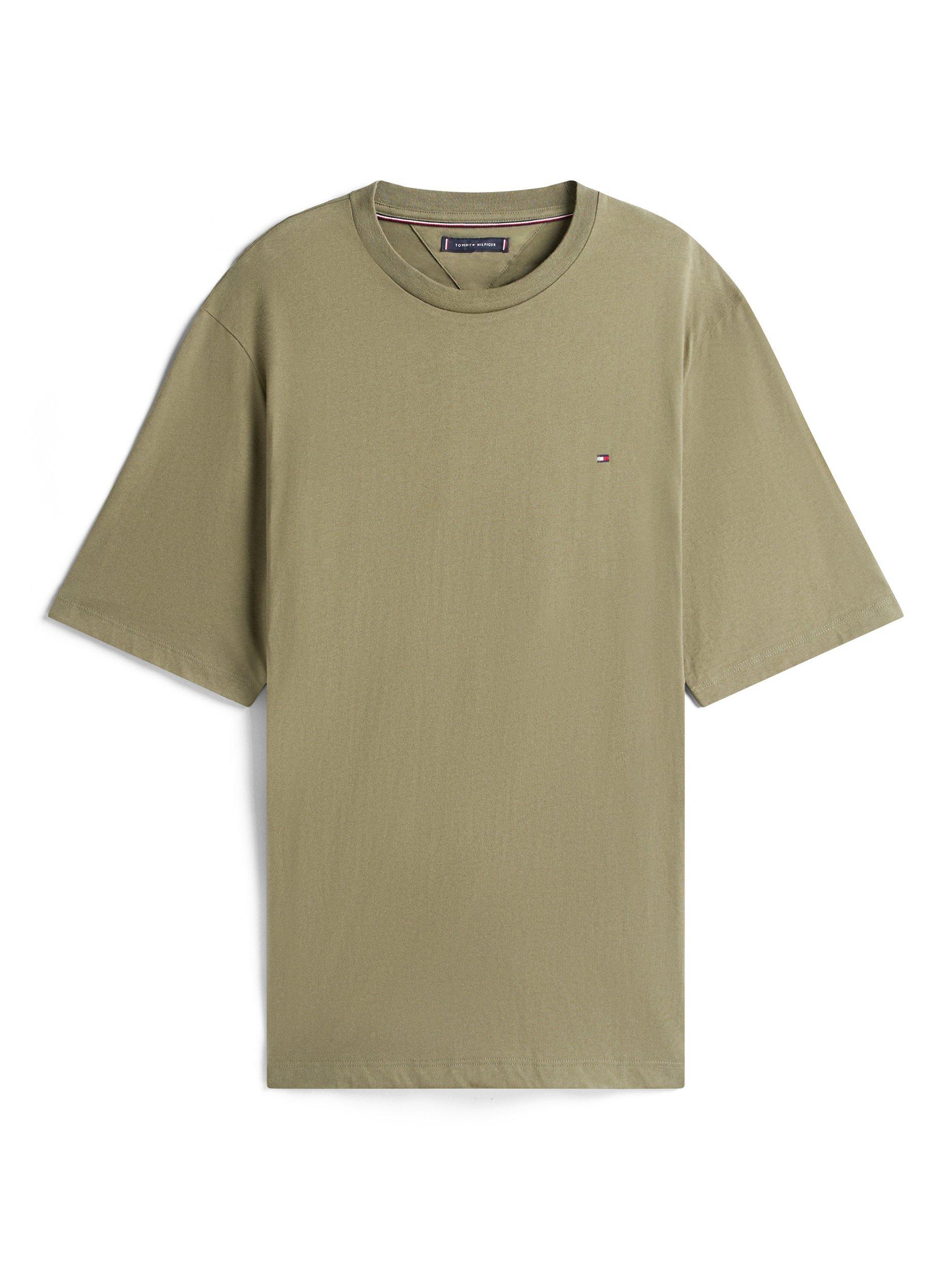 Product image 5 of 5, which shows Tommy Hilfiger Plus Regular Fit Crew Neck T-Shirt, Battle Green, XXXL