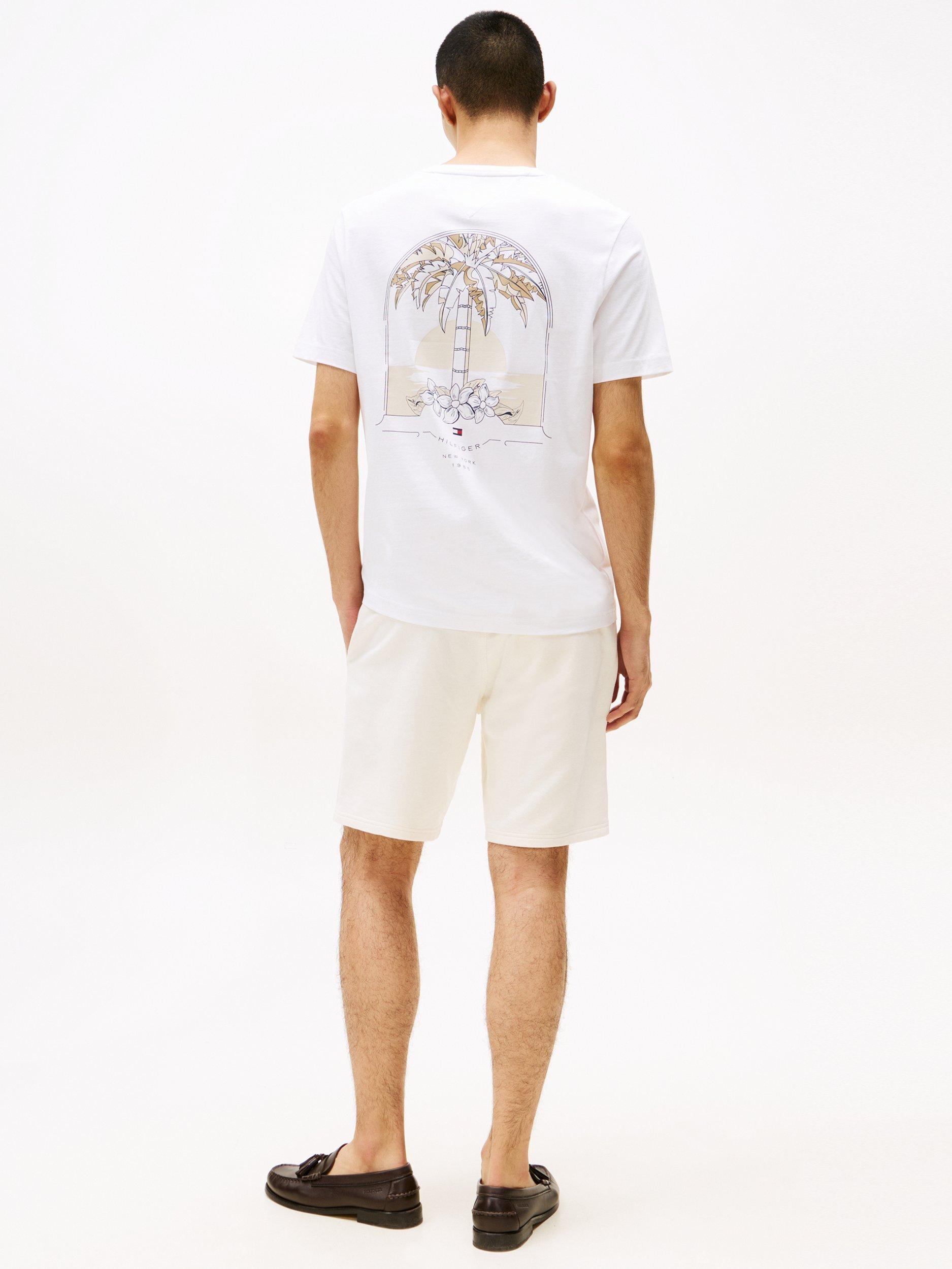 Product image 2 of 5, which shows Tommy Hilfiger Hotel Logo Cotton T-Shirt, White/Multi, M