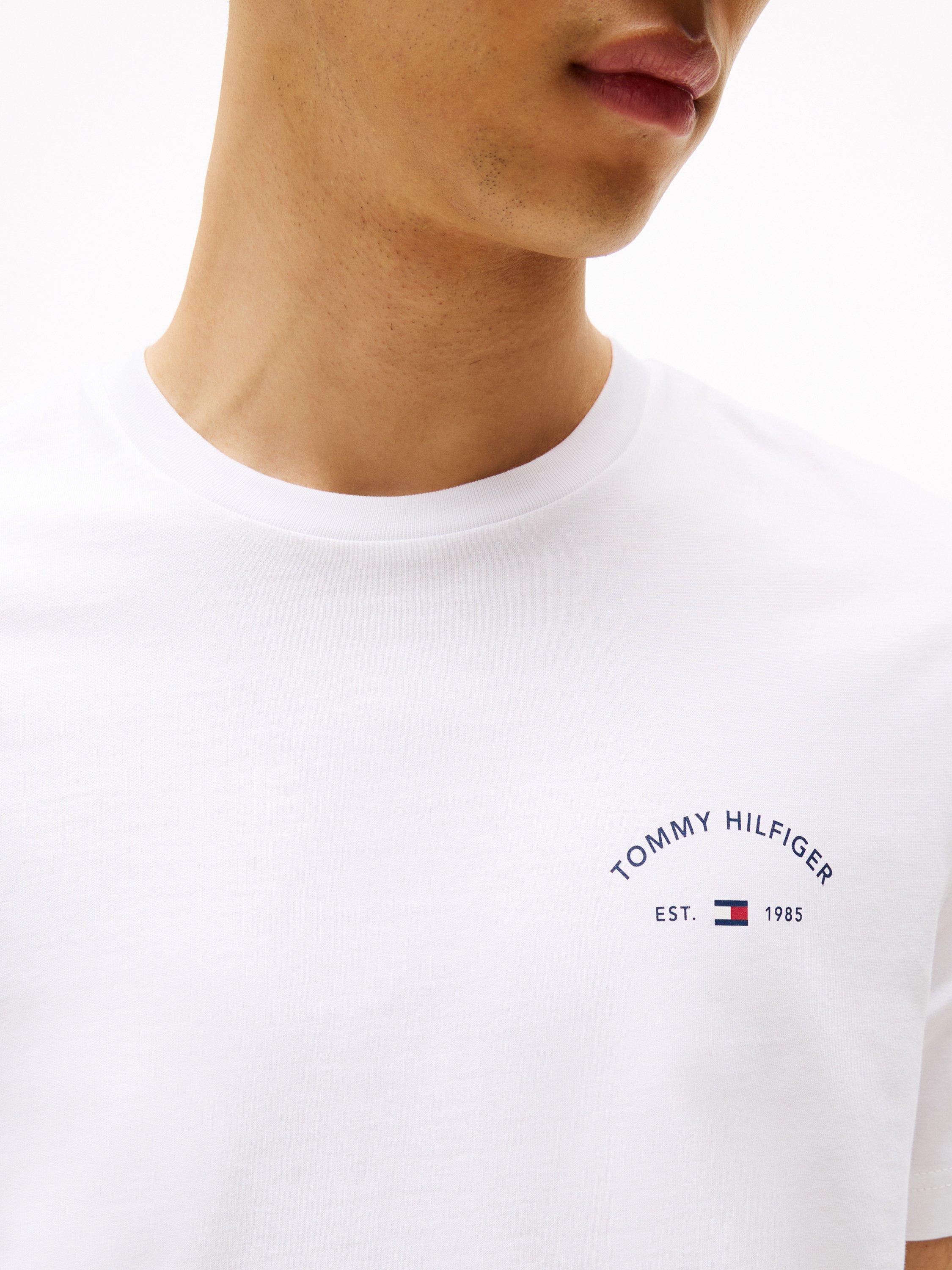 Product image 4 of 5, which shows Tommy Hilfiger Hotel Logo Cotton T-Shirt, White/Multi, M