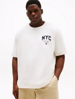 Tommy Hilfiger Plus Regular Fit NYC T-Shirt, Ivory Natural, Ivory Natural
