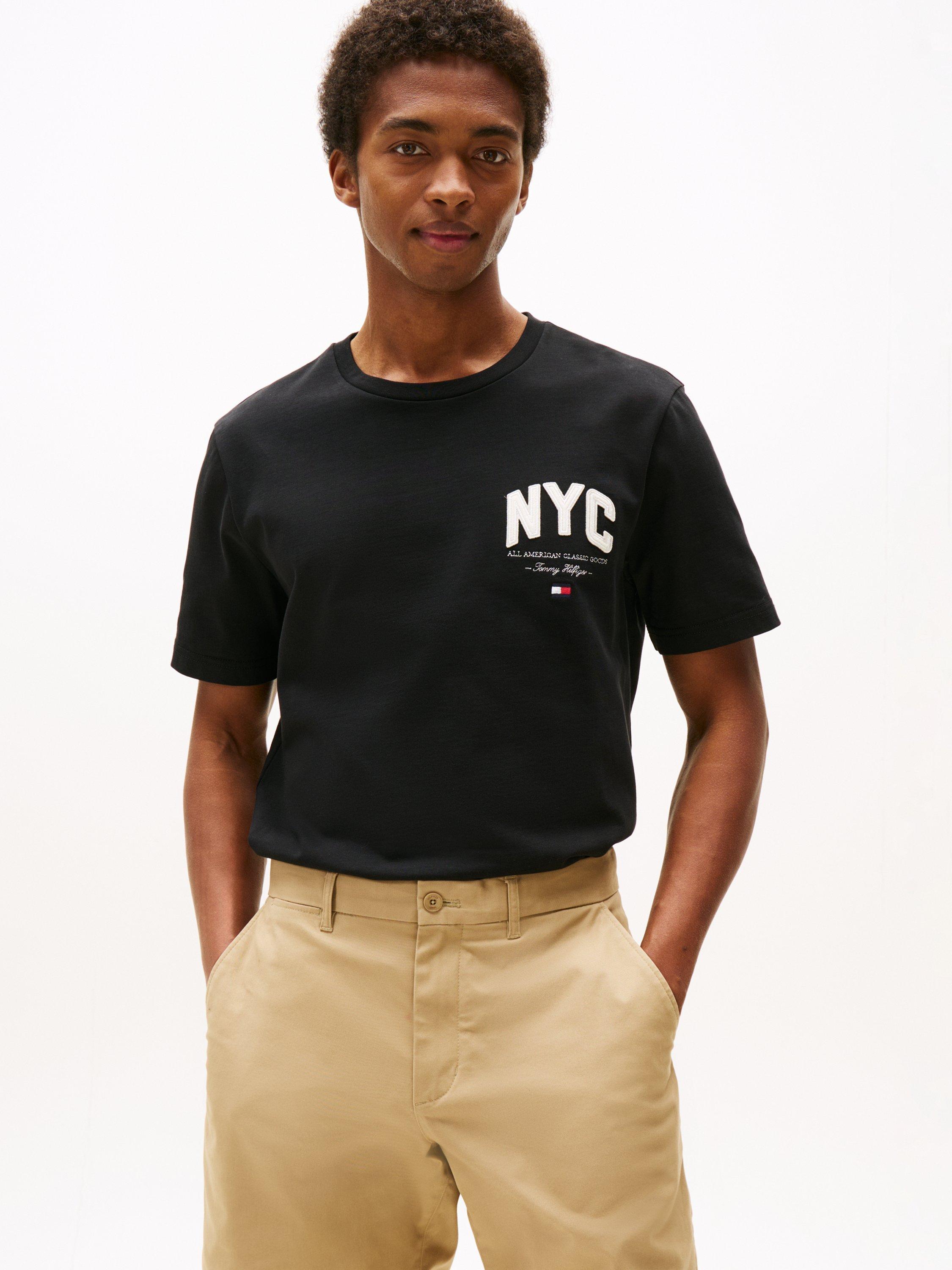 Product image 1 of 5, which shows Tommy Hilfiger Regular Fit T-Shirt, Black/Multi, XXXL