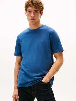 Tommy Hilfiger Regular Fit Logo Cotton T-Shirt, Blue