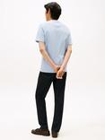 Tommy Hilfiger Cotton Regular Fit Short Sleeve NYC Logo T-Shirt, Heathered Blue